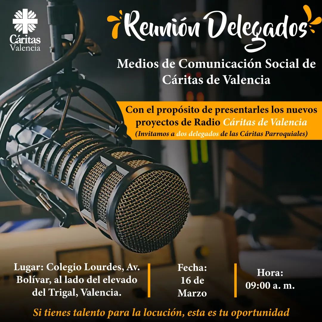 Reunión Delegados Medios Comunicación Social de Cáritas de Valencia.